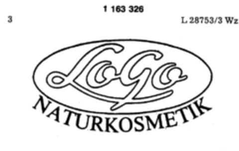 LoGo NATURKOSMETIK Logo (DPMA, 24.12.1985)