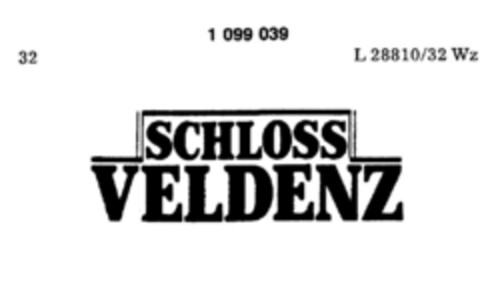 SCHLOSS VELDENZ Logo (DPMA, 24.01.1986)