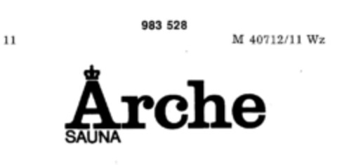 Arche SAUNA Logo (DPMA, 29.07.1975)