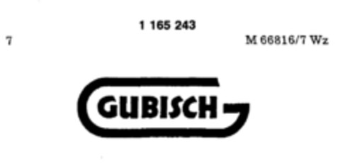 GUBISCH Logo (DPMA, 02/20/1990)