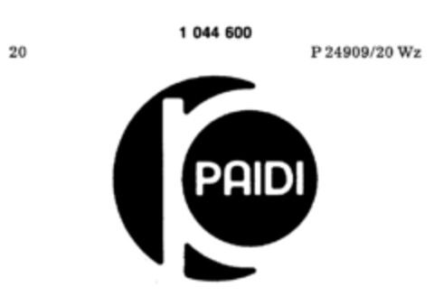PAIDI Logo (DPMA, 10/14/1977)