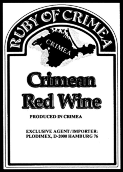 RUBY OF CRIMEA Logo (DPMA, 27.11.1992)