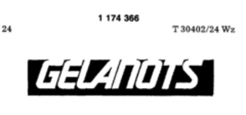 GELANOTS Logo (DPMA, 04/30/1990)