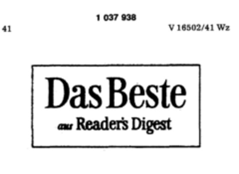 Das Beste aus Reader`s Digest Logo (DPMA, 04/02/1979)