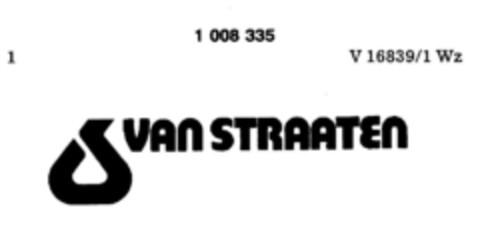 VAN STRAATEN Logo (DPMA, 10/18/1979)