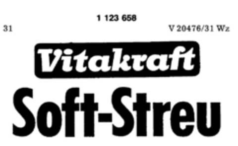 Vitakraft Soft-Streu Logo (DPMA, 10/26/1987)