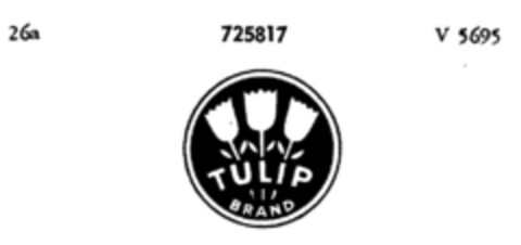 TULIP BRAND Logo (DPMA, 21.07.1958)