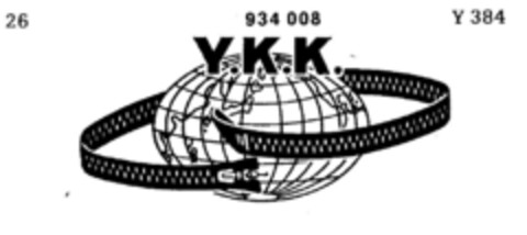 Y.K.K. Logo (DPMA, 12.07.1974)