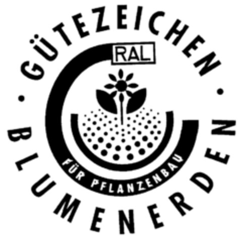 RAL GÜTEZEICHEN BLUMENERDEN FÜR PFLANZENBAU Logo (DPMA, 24.01.2000)