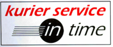 kurier service in time Logo (DPMA, 30.10.2000)