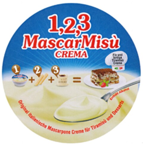 1,2,3 MascarMisù CREMA Logo (DPMA, 14.02.2014)