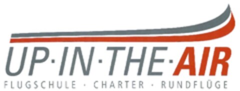 UP · IN · THE · AIR FLUGSCHULE · CHARTER · RUNDFLÜGE Logo (DPMA, 28.03.2017)