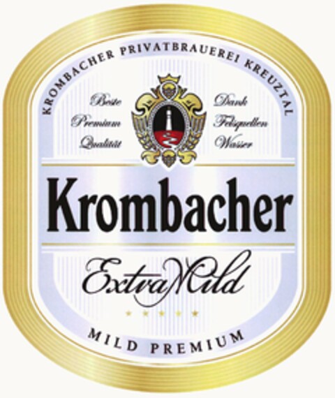 Krombacher ExtraMild Logo (DPMA, 05/28/2004)