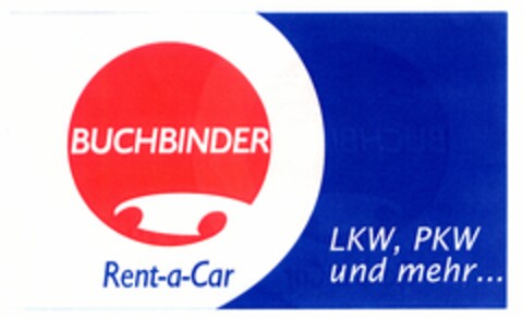 BUCHBINDER Rent-a-Car LKW, PKW und mehr... Logo (DPMA, 15.07.2005)