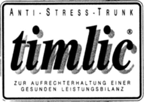 ANTI-STRESS-TRUNK timlic Logo (DPMA, 18.02.1994)