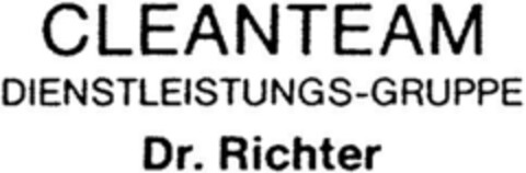 CLEANTEAM DIENSTLEISTUNGS-GRUPPE Logo (DPMA, 25.10.1991)