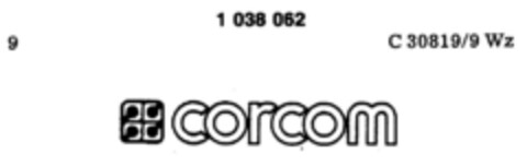 corcom Logo (DPMA, 12/29/1981)