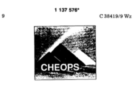 CHEOPS Logo (DPMA, 12/16/1988)