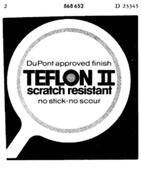 TEFLON II scratch resistant Logo (DPMA, 12.05.1969)