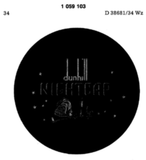 dunhill NIGHTCAP Logo (DPMA, 24.06.1983)