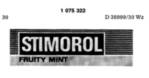 STIMOROL FRUITY MINT Logo (DPMA, 10/12/1983)