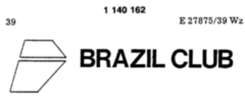 BRAZIL CLUB Logo (DPMA, 11.08.1988)