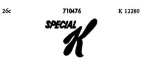 SPECIAL K Logo (DPMA, 09.08.1956)