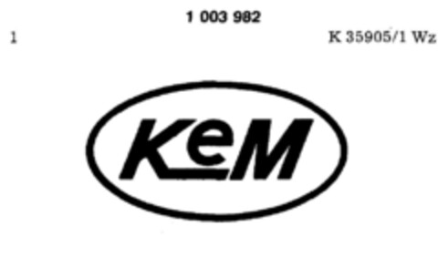 KeM Logo (DPMA, 16.10.1974)