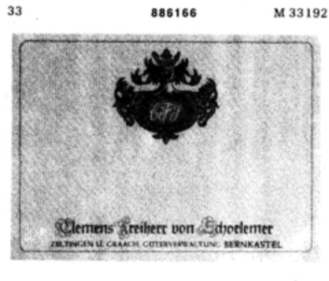 CFS Clemens Freiherr von Schorlemer Logo (DPMA, 26.08.1970)