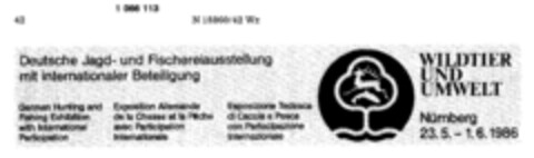 WILDTIER UND UMWELT Logo (DPMA, 05.11.1983)