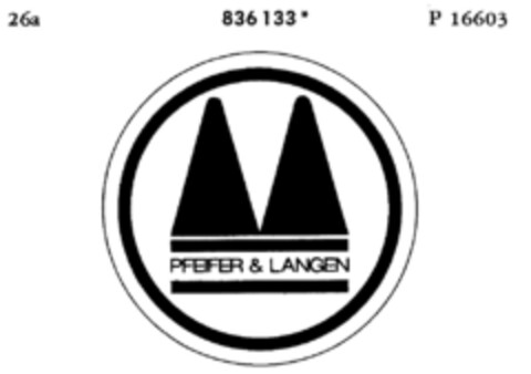 PFEIFER & LANGEN Logo (DPMA, 12.06.1967)