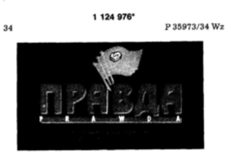 PRAWDA Logo (DPMA, 11.12.1987)