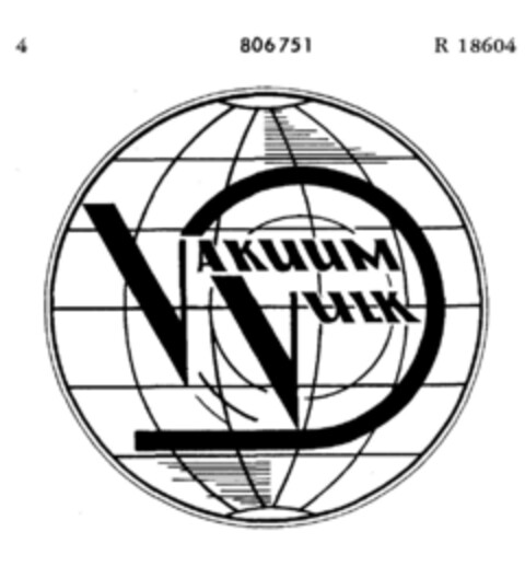 VAKUUM VULK Logo (DPMA, 11.03.1964)