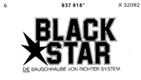 BLACK STAR Logo (DPMA, 08/02/1975)