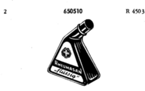 RHEUMASAN "flüssig" Logo (DPMA, 03/16/1953)