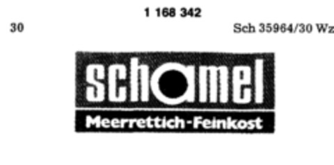 schamel Meerrettich-Feinkost Logo (DPMA, 01/31/1990)