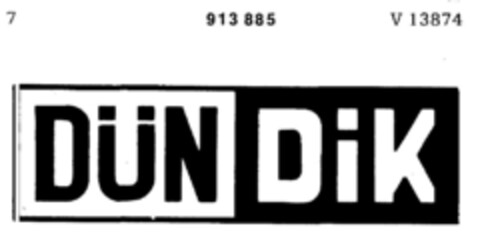 DÜN DiK Logo (DPMA, 01/18/1973)