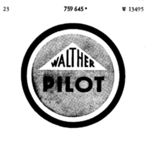 WALTHER PILOT Logo (DPMA, 13.01.1962)