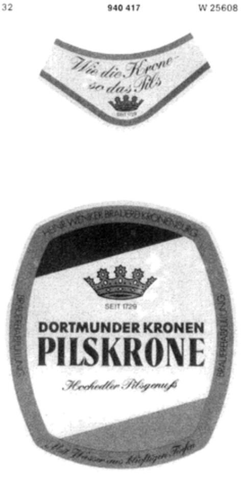 DORTMUNDER KRONEN PILSKRONE Logo (DPMA, 04.04.1974)