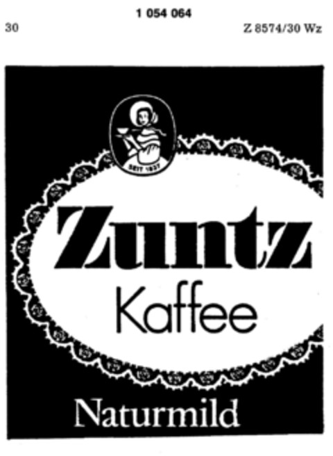 Zuntz Kaffee Naturmild Logo (DPMA, 13.01.1983)