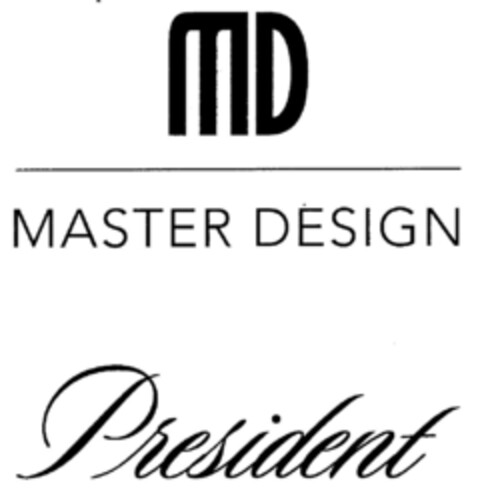 MD MASTER DESIGN President Logo (DPMA, 27.09.2001)