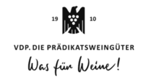 1910 VDP. DIE PRÄDIKATSWEINGÜTER Was für Weine! Logo (DPMA, 22.07.2019)