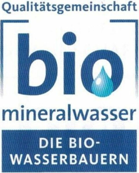 Qualitätsgemeinschaft bio mineralwasser DIE BIO-WASSERBAUERN Logo (DPMA, 30.04.2020)