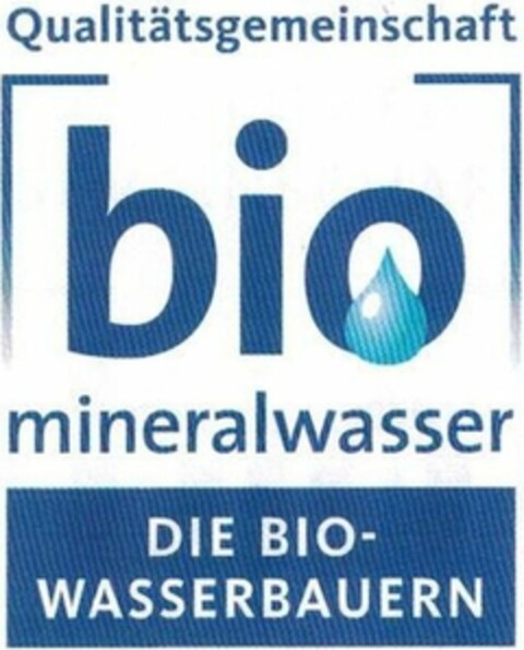 Qualitätsgemeinschaft bio mineralwasser DIE BIO-WASSERBAUERN Logo (DPMA, 04/30/2020)