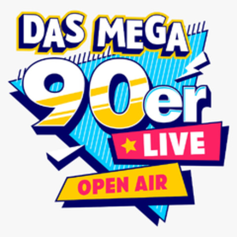 DAS MEGA 90er LIVE OPEN AIR Logo (DPMA, 09.01.2025)