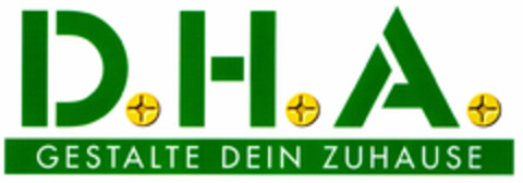 D.H.A. GESTALTE DEIN ZUHAUSE Logo (DPMA, 12.08.2002)