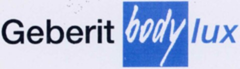 Geberit body lux Logo (DPMA, 10/15/2002)