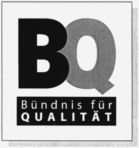 BQ Bündnis für QUALITÄT Logo (DPMA, 09/27/2003)