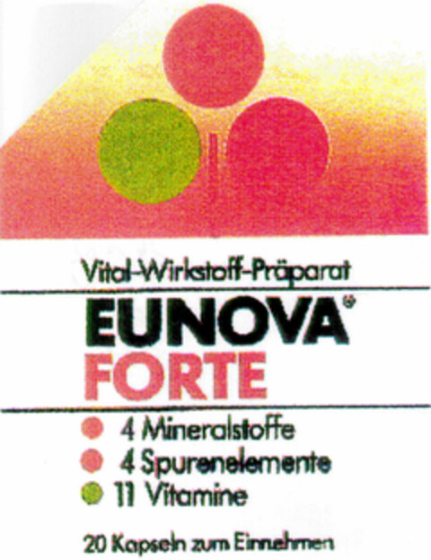 EUNOVA FORTE Logo (DPMA, 23.11.1996)