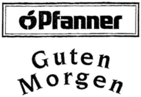 Pfanner Guten Morgen Logo (DPMA, 25.07.1997)